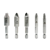 Max Maxb 5 Pieces Screw Extractor & Drill Bit Set High Speed Steel Remover Tools