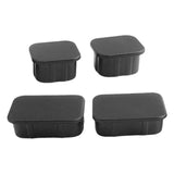 Maxbell 4x Front Axle Plug Crash Bar End Caps Durable Black for Ford Bronco