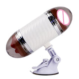 Maxbell Male Masturbation Cup Realistic Oral & Vagina Double Heads Exerciser White