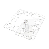 Maxbell Acrylic Wine Glass Holder Sturdy Mini Universal for Wedding Countertop Table L