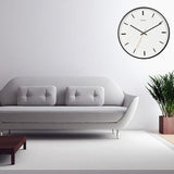 Max Maxb Simple Silent Non-ticking Round Wall Clock Easy to Read Black 14 Inch
