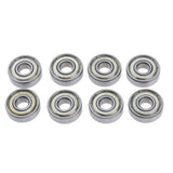 Maxbell 8pcs Frictionless Abec 7 Skateboard Roller Skate Bearings Replacement Roller