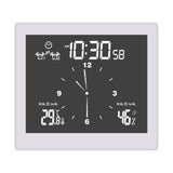 Maxbell Desktop Wall Digital LCD Shower Clock Humidity Temperature LCD Display White