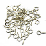 Maxbell 50pcs Screw Eye Pin Jewelry Making Charm Pendant Silver