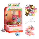 Maxbell Electronic Claw Machine Electronic Arcade Game for Children Party Favors Pink with 36 Doll