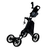 Maxbell Portable Folding Golf Pull Carts 4 Wheel Caddy Cart Walking Push Cart Roller