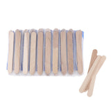 Maxbell 100Pcs Wax Applicator Spatula Applicator Wood Hair Remove Waxing Craft Stick