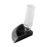 Maxbell Turtle Foods Feeding Water Bowl Reptiles Feeders Waterer for Gecko  S Black