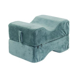 Maxbell Memory Foam Contour Leg Pillow Cushion for Hip Knee Back Relax Lake blue