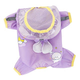 Maxbell Dog Raincoat Waterproof Rain Jacket Puppy Rain Poncho Button Closure Outdoor L