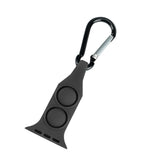 Maxbell Nurse Carabiner Silicone Band Strap Fits for iWatch Black 38 or 40mm
