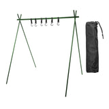 Maxbell Folding Triangle Rack Durable Cookware Aluminum Alloy for Camping Picnic Green