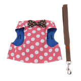 Maxbell Dog Cat Leash Pet Control Harness Vest Walk Collar Safety Strap Vest Dot Pink L
