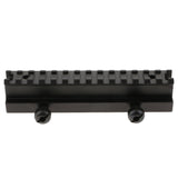 Maxbell Flat Top 1" Riser Base Scope Rail Adapter Mount for 20mm Picatinny Weaver