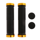 Maxbell 1 Pair Mountain Bike Handlebar Cover Grips Smooth Soft Rubber Handle Gold