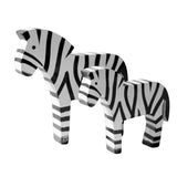 Maxbell Nordic Style Wooden Zebra Statues Wood Carving Hand Carved Craft for Decor
