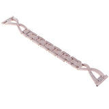 Max Rhinestone Stainless Steel Watch Band for Sumsang Galaxy Watch 46mm Pink