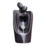 Maxbell Backflow Incense Burner Waterfall Zen Incense Holder for Yoga