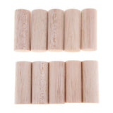 Maxbell 20mm Round Balsa Wood Sticks Unfinished Woodcraft Stick Dowel Rod 10 Pieces 50mm