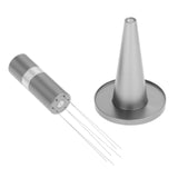 Maxbell Professional coffee Stirrer Coffee Stirring Tamper with Stand grey and silver