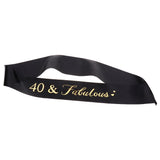 Max Birthday Anniversary Party Shoulder Strap Fancy Dress 40 years old Black