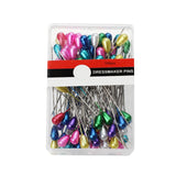 Maxbell 1500x Straight Pins Locating with Box Sewing Pins for Dressmaker DIY Project color