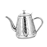 Maxbell Tea Kettle Fast Heating Coffee Brewer Pot Tea Warmer for Induction Electric Argent