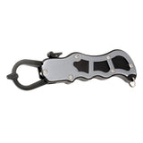 Maxbell Aluminum Alloy Fish Gripper Fish Holder Lip Gripper Fishing Grabber Gray