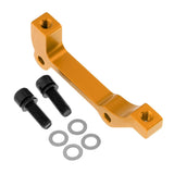Maxbell Bicycle Bike Disc Brake Mount Adaptor for Caliper PM to IS Front Gold