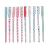 Maxbell 10pcs Sign Pen Ball Pens School Roller Pen Smooth Writing Polka Dot