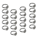 Maxbell 20x Adjustable Round Plate Ring Bases Gunmetal Black