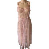 Maxbell Sheer Bikini Cover up Dress Swim Bathing Suit Dress for Night Wear XL Pink