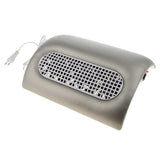 Max 15W Nail Dust Suction Collector Cleanser UV Nail Dryer Machine With 3 Fans Gray