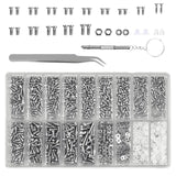 Maxbell 1000 Pieces Eyeglasses Repair Kit Nose Pad Replacement for Clock Eyeglass