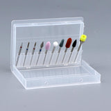 Maxbell 10pcs/set Professional Nail Tips Grinding Heads Nail Art Drill Bits Tool A