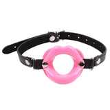 Maxbell Open Mouth Gag Lip w/ Strap O-Ring Lip Restraint Kit Costume Toys Pink