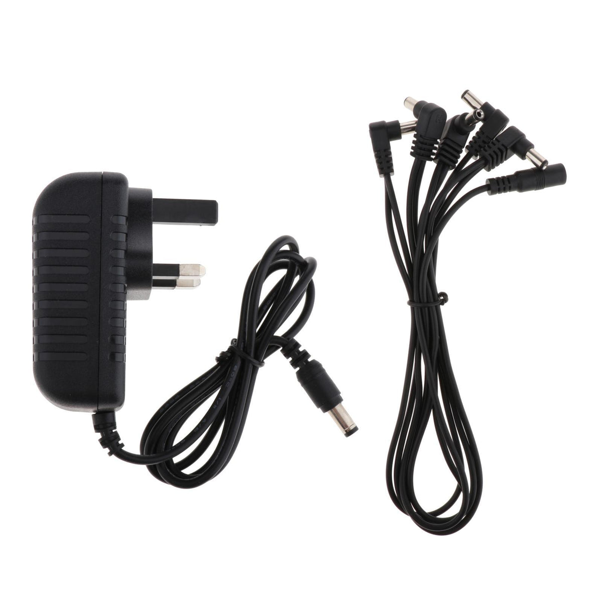 Maxbell 9V AC/DC Guitar Effect Power Adapter Charger w/ 1 to 5 Way Cable Cords