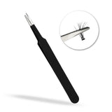Maxbell 5pcs Stainless Steel Eyelash Extension Tweezer Application Cosmetic Straight