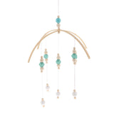 Max Kids Crib Mobile Bell Wooden Wind Chime Hanging Room Decor Green