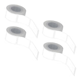 Maxbell 4Pcs Thermal Label White Fanfold 12mmx40mm for Commercial Grade Mailing Name