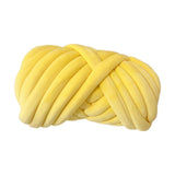 Maxbell Chunky Wool Yarn Tube Yarn Super Soft 55 Yards for Arm Knit DIY Bed Fence Yellow