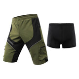 Maxbell 2 in 1 Cycling Shorts Gel Padded Underwear Liner Loose Fit Half Pants S
