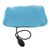 Maxbell Car Office Air Inflatable Lumbar Support Cushion Back Massag Pillow Sky Blue