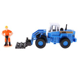 Maxbell 1/50 Engineering Car Truck Vehicle Model Construction Blue Forklift Loader