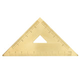 Maxbell Mini Brass Math Geometry Ruler Jewelry Measuring Tool Isosceles Triangle