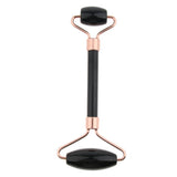 Max Double Heads Natural Jade Stone Facial Massage Roller Wheel Neck Massager 02