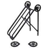 Maxbell 1PC Bike Rear Rack W/ Easy Wheel Folding Shelf Accs Ultralight Durable Black