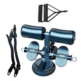 Maxbell Sit up Bar with 2 Strong Suction Cups Adjustable Assistant Device Situp Aid Black with Rope