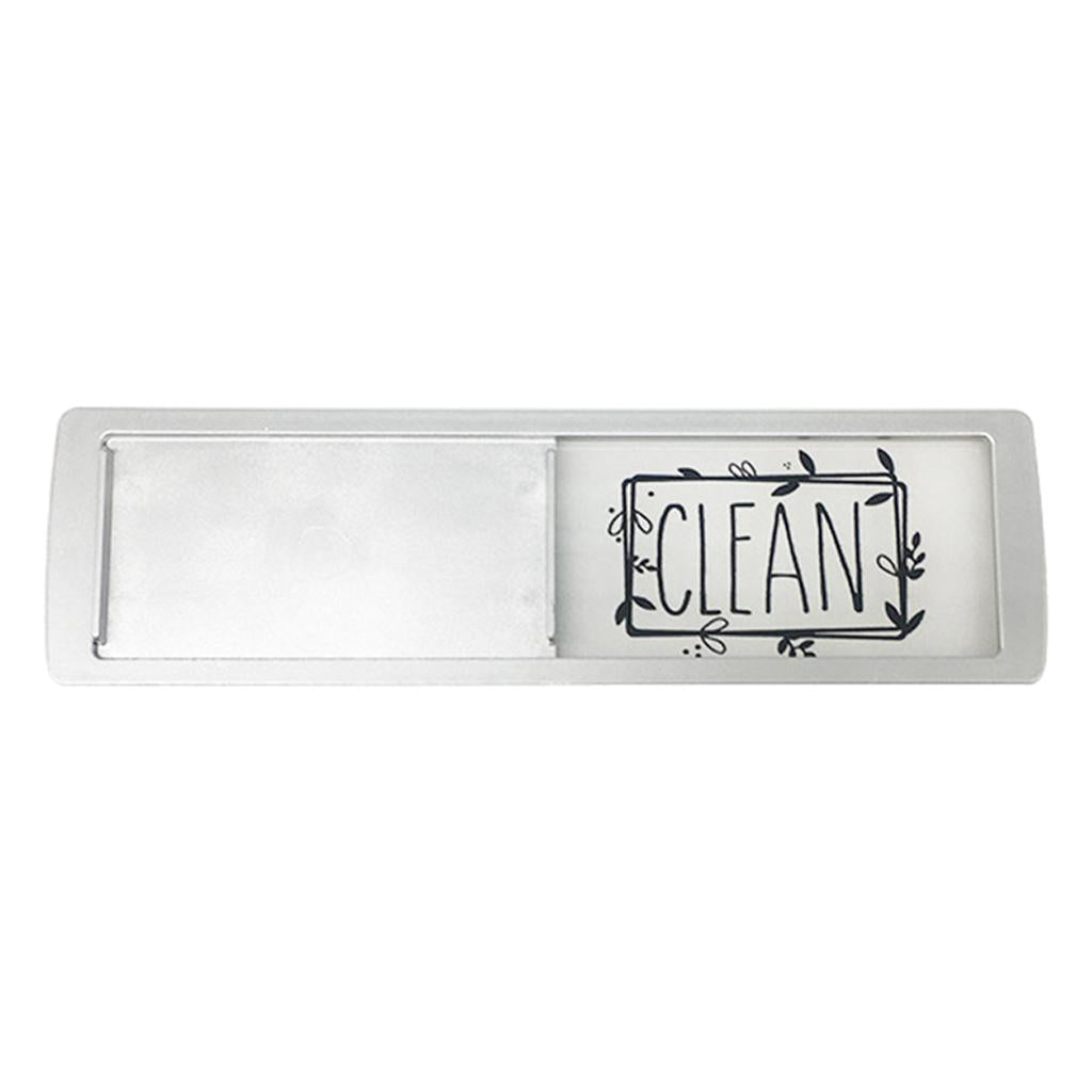 Maxbell Magnet Clean Dirty Sign Dishwasher Indicator for Kitchen Dishwasher Fridge Black White Silver