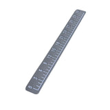 Maxbell 39" Fish Ruler for Boat Accurate 6mm Thickness High Density for Sailboats light gray white